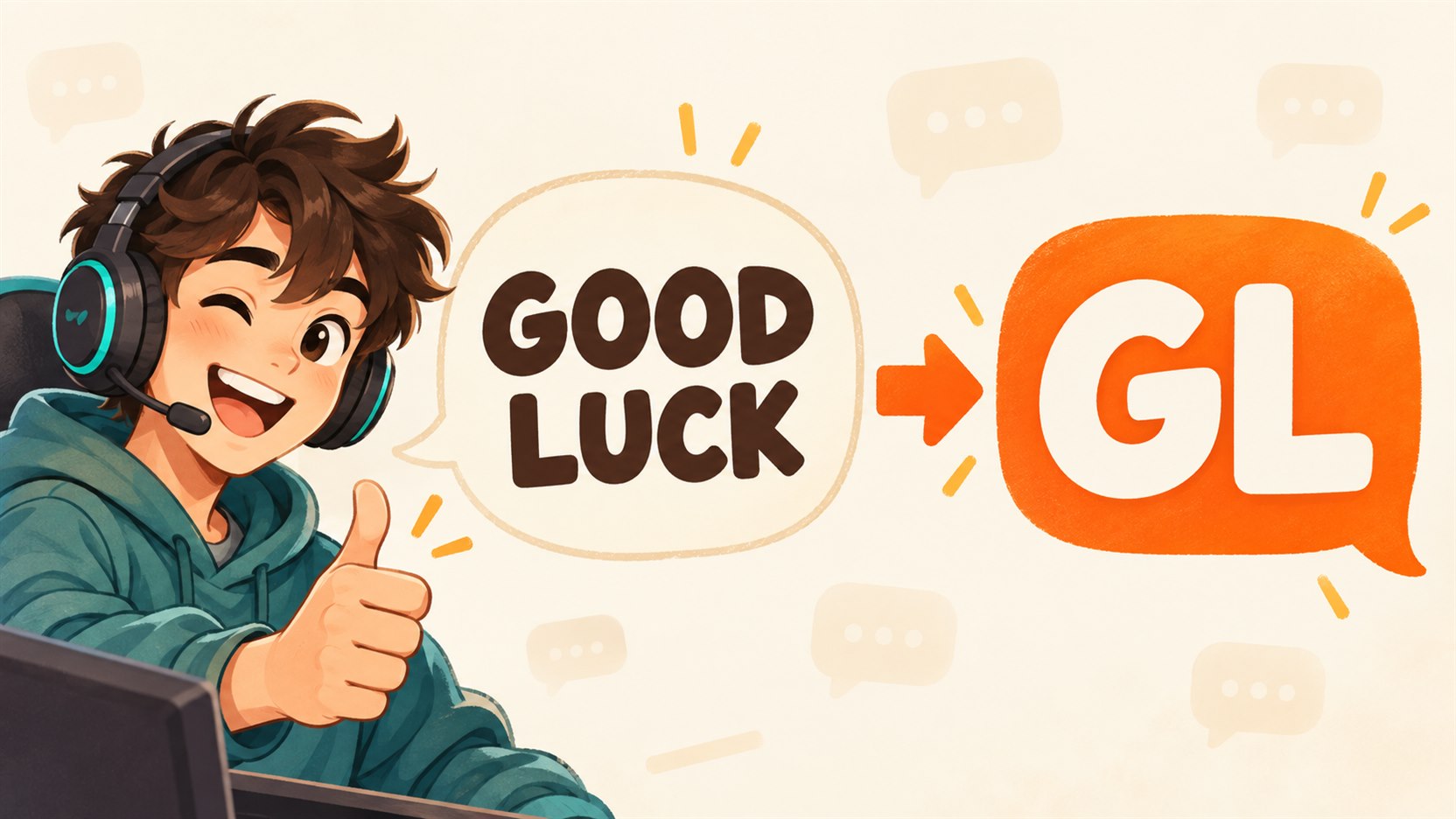 GL — что значит в сленге: Good Luck, перевод и примеры