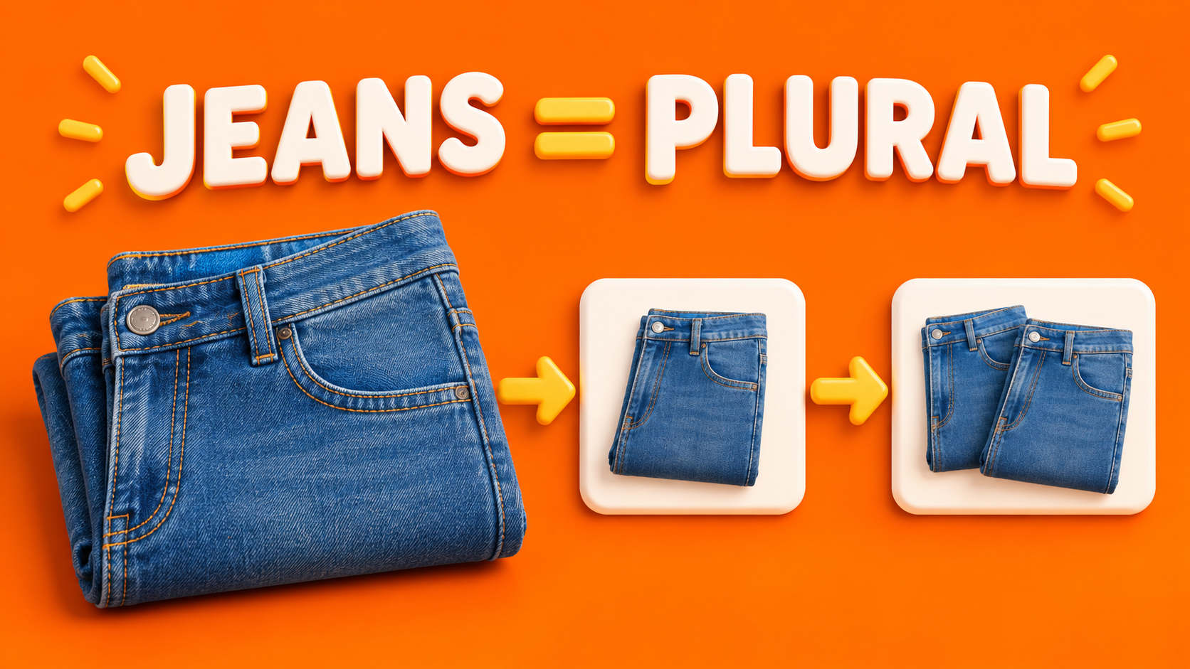 Jeans — исчисляемое или неисчисляемое: правило