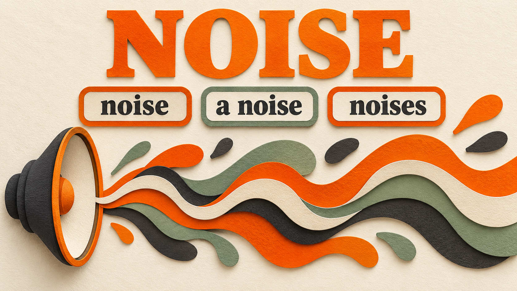 Noise — исчисляемое и неисчисляемое: формы и примеры