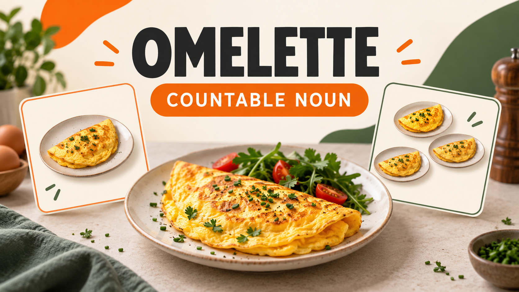 Omelette: исчисляемое или неисчисляемое слово в английском