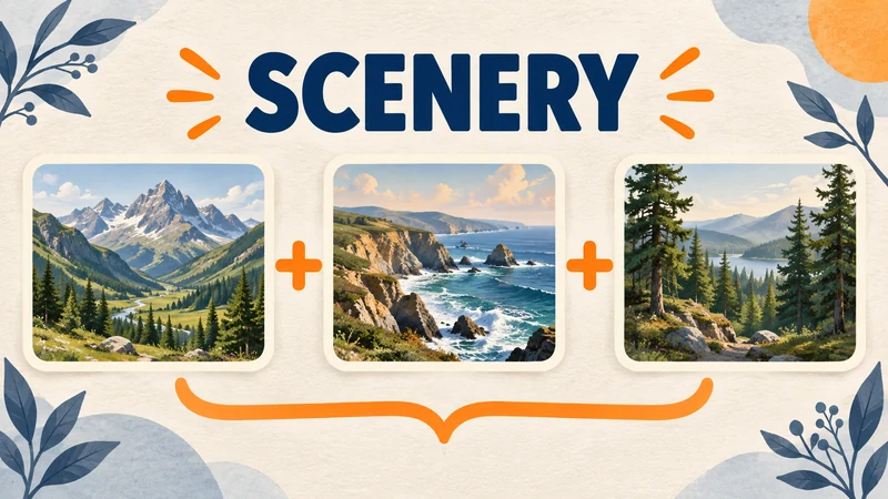 Scenery — исчисляемое или неисчисляемое: правила и примеры