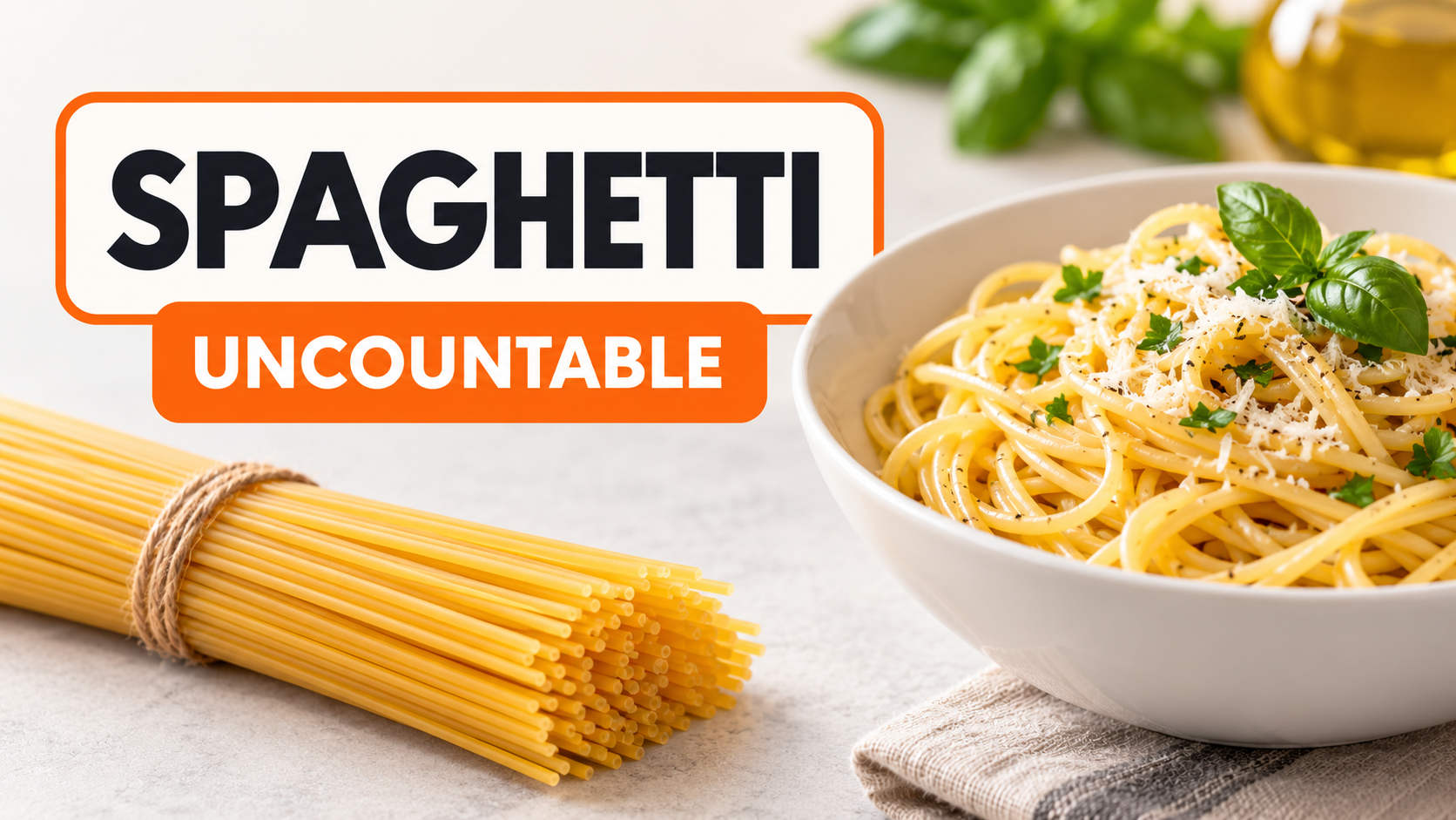 Spaghetti — неисчисляемое существительное: правило и примеры